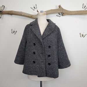 Hazel 50s inspired tweed double breasted jacket